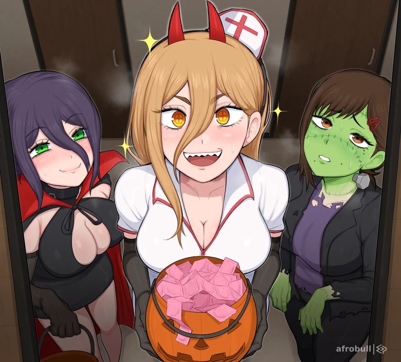 Afrobull Hallowee Chainsaw Man